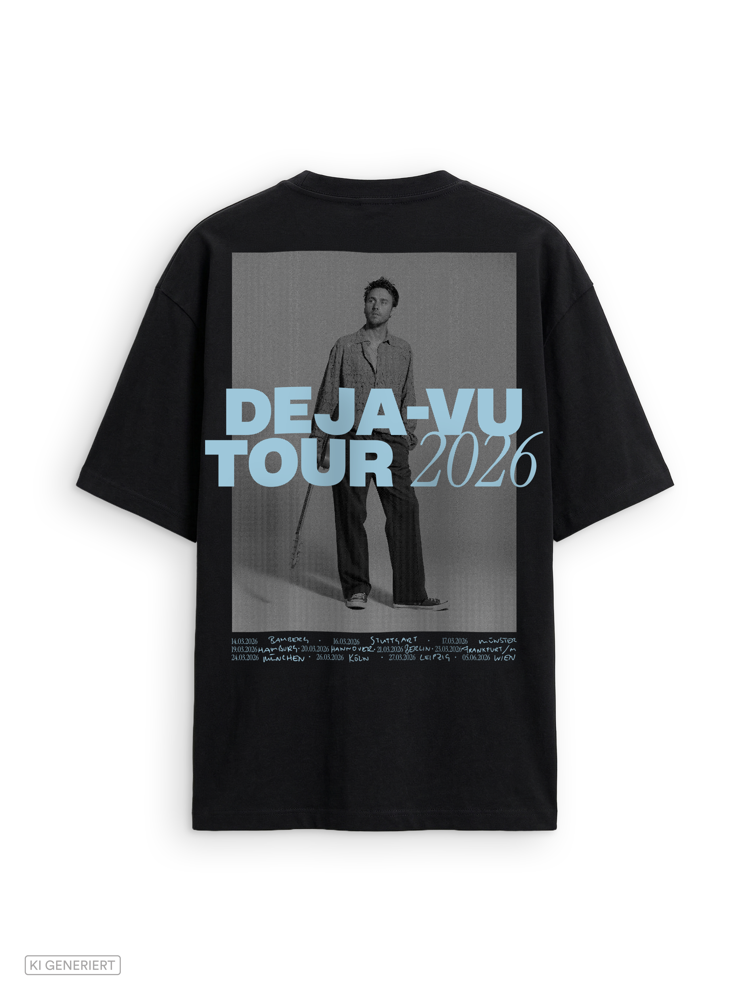 T-SHIRT UNISEX DEJA VU BLACK – Clueso Shop